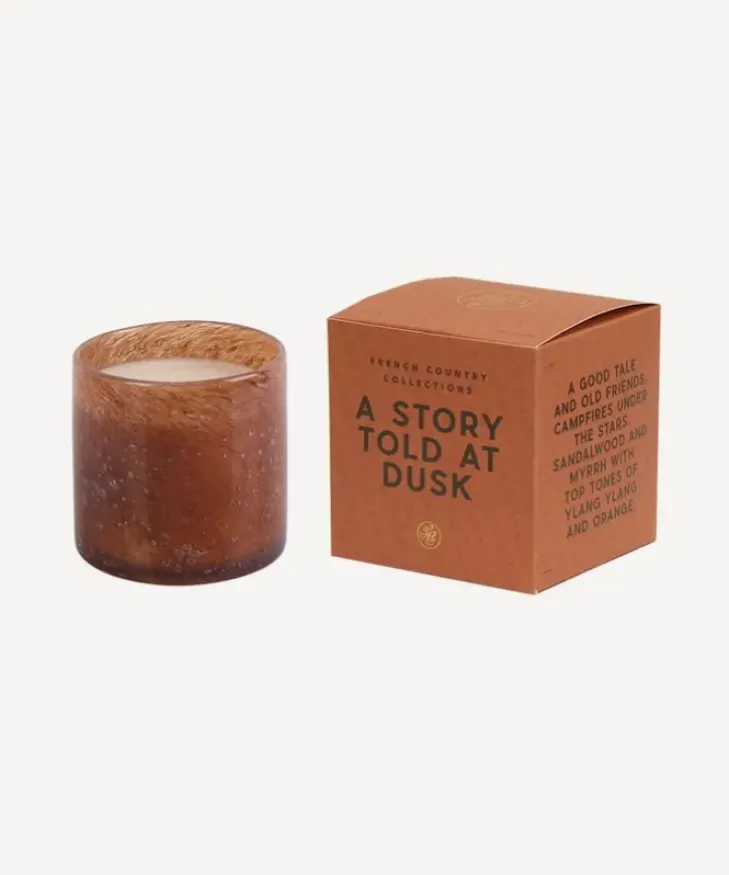 Clearance A Story Told at Dusk Glass Candle Candles