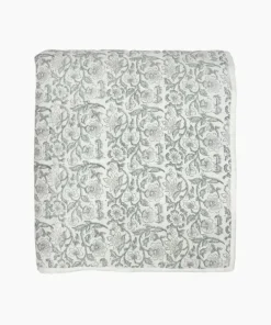 Online Athena Handblock Blue Coverlet Large Bed Linen