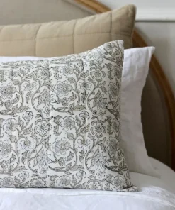 Hot Athena Handblock Natural Pillow Covers (2PC) Bed Linen