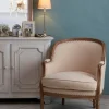 Outlet Beckett Studded Linen Chair Chairs – Occasional