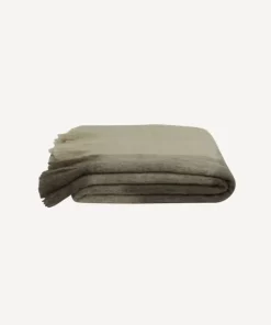 Sale Beige Brown Plaid Fringe Throw Throws & Blankets