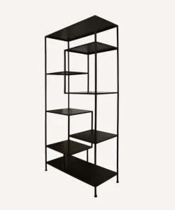 Sale Black Metal Staggered Shelf Shelving & Cabinets