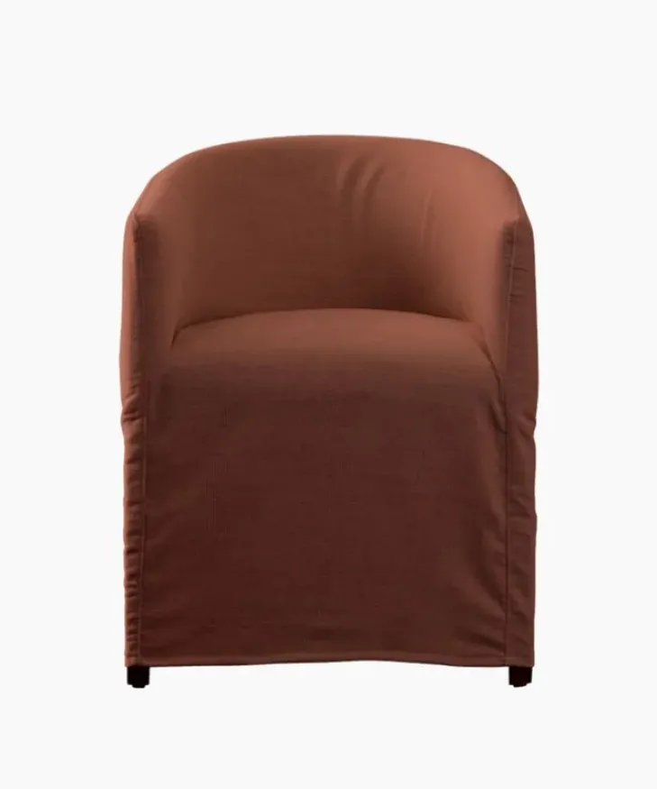 New Blythe Slip Cover Tub Chair Rust Chairs – Dining