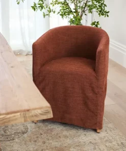 New Blythe Slip Cover Tub Chair Rust Chairs – Dining