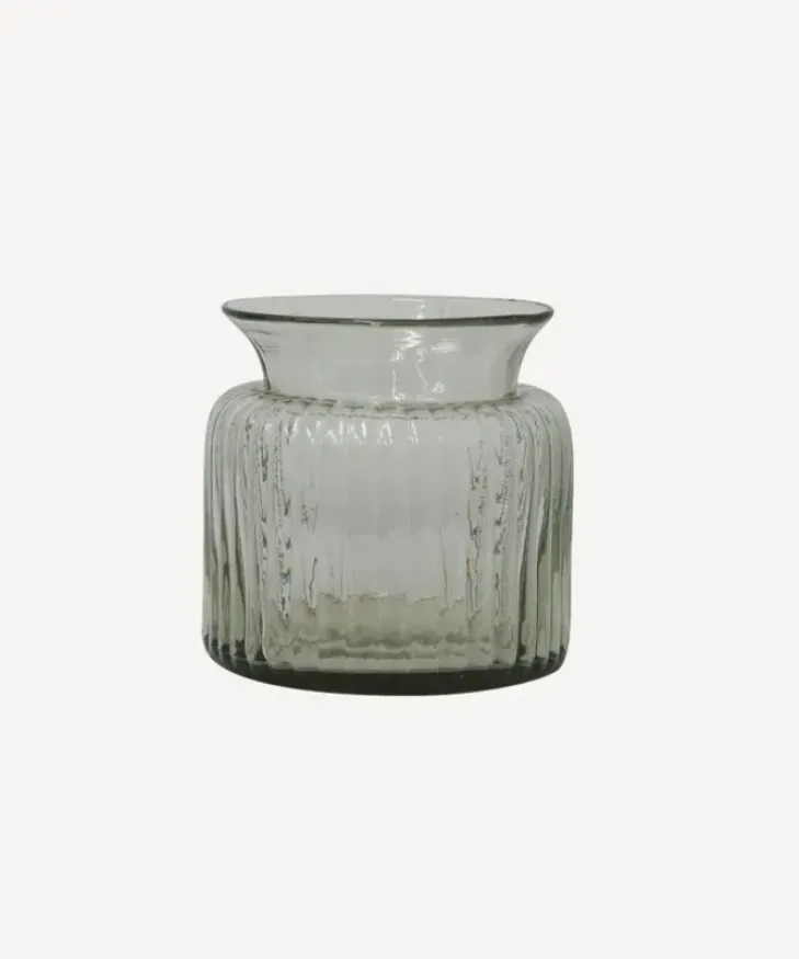 Outlet Classic Ribbed Vase Short Urns, Vases & Planters