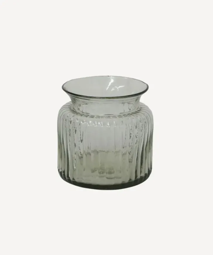 Outlet Classic Ribbed Vase Short Urns, Vases & Planters