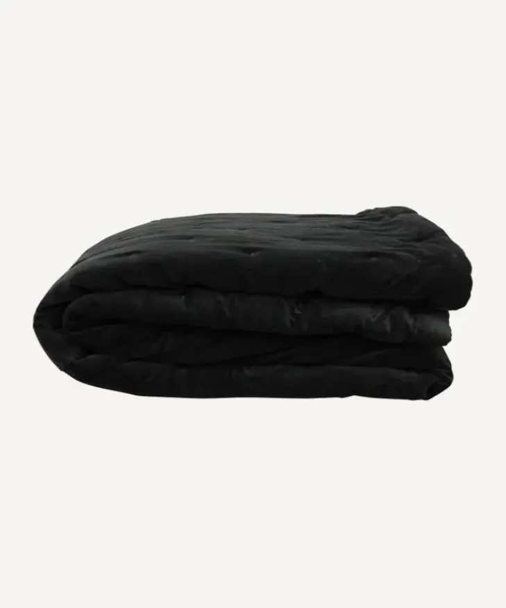 Fashion Coal Velvet Bedspread King/Super King Bed Linen