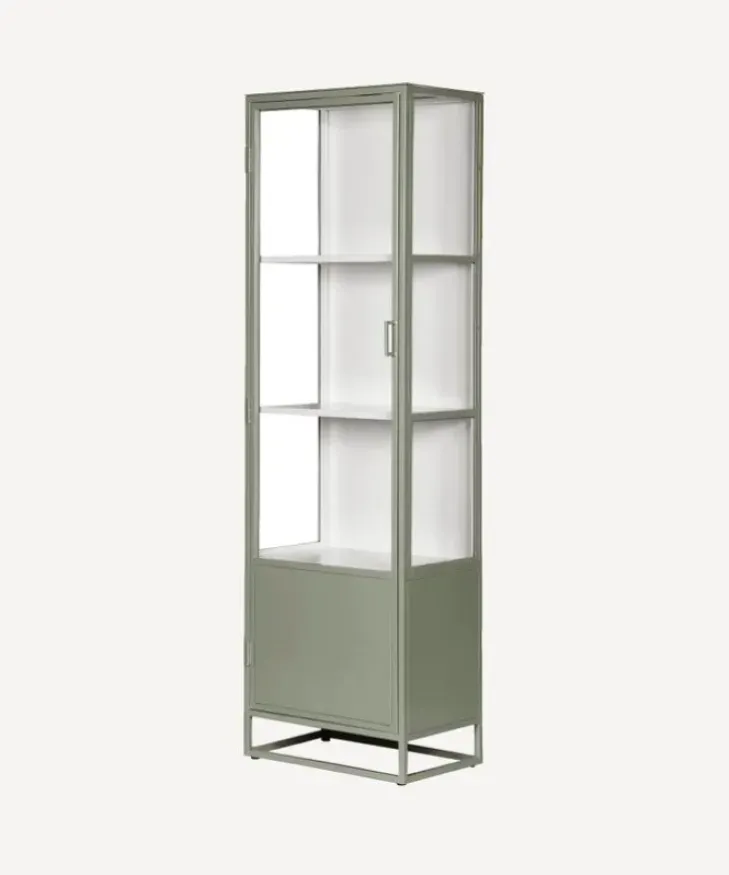 Fashion Cole Display Cabinet Single Olive Shelving & Cabinets