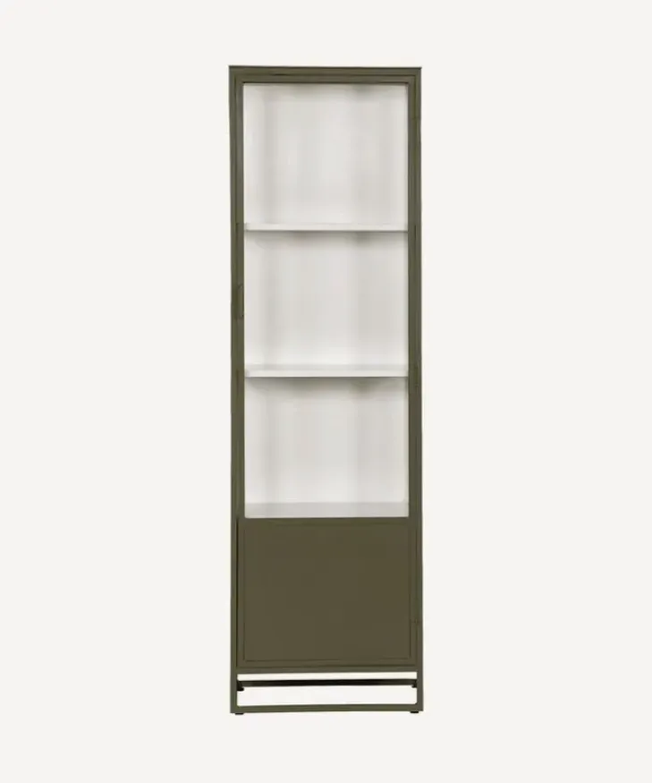 Fashion Cole Display Cabinet Single Olive Shelving & Cabinets