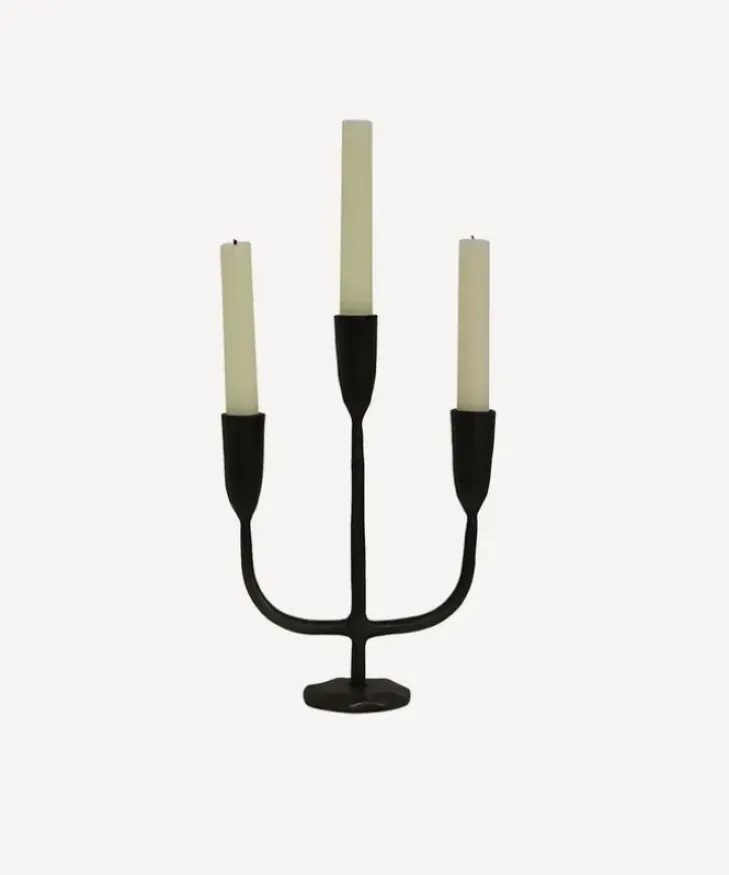 Discount Dax 3 Light Black Candlestand Candleholders & Hurricanes