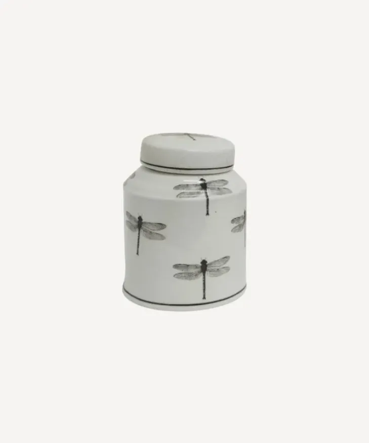 Hot Dragonfly Round Lidded Jar Dressing Table Accessories