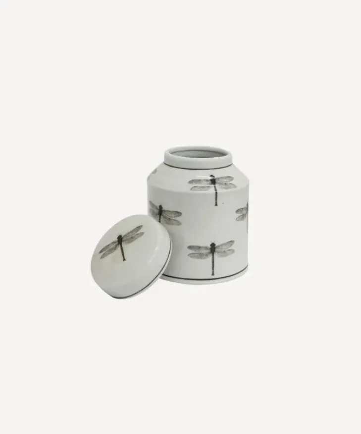 Hot Dragonfly Round Lidded Jar Dressing Table Accessories
