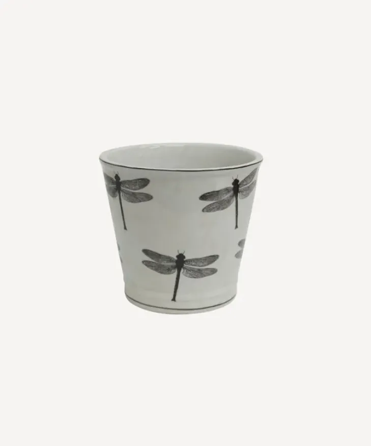 Clearance Dragonfly Round Planter Urns, Vases & Planters