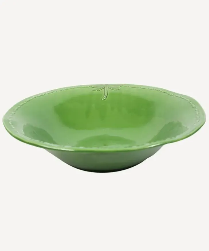 Discount Dragonfly Stoneware Green Salad Bowl Small Dinnerware