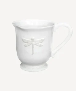 Best Dragonfly Stoneware White Mug Dinnerware