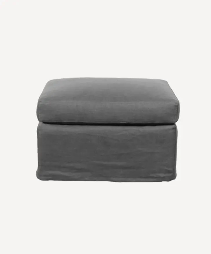 Clearance Dume Ottoman Graphite Cotton Sofas & Daybeds