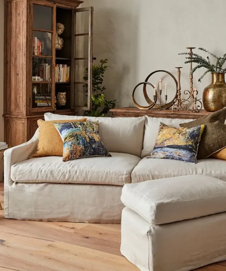 Fashion Dume Sofa Sand Linen Sofas & Daybeds