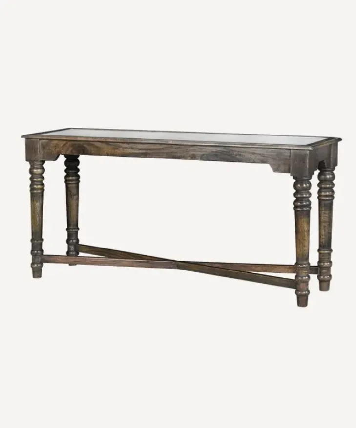 Best Edwin Marble and Wood Console Table Sideboards