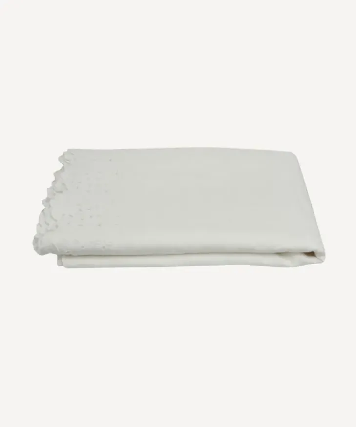 Clearance Embroidered Tablecloth White Small Christmas Tabletop