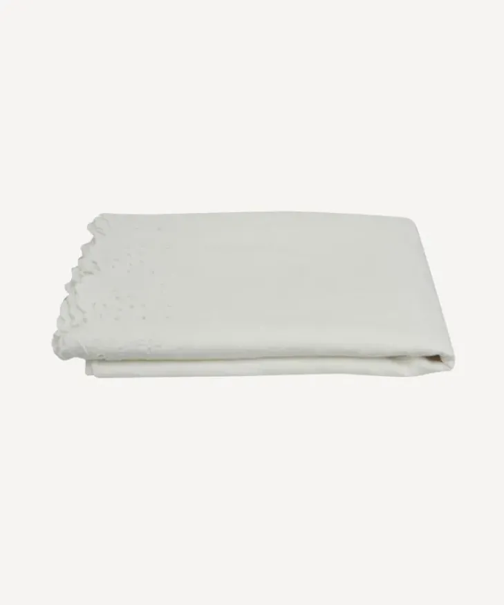 Best Embroidered Tablecloth White Large Christmas Tabletop