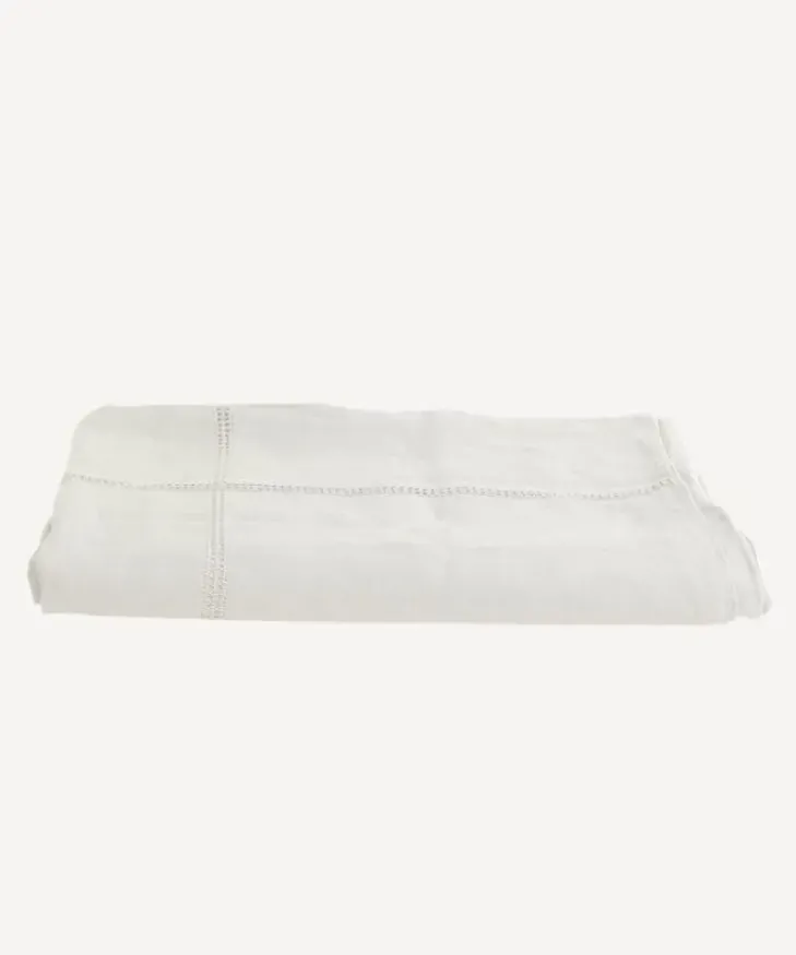 Hot Emilie Linen Duvet Cover Queen Ecru Bed Linen