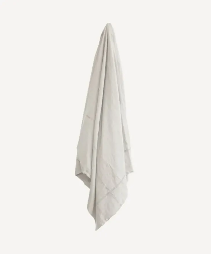 Hot Emilie Linen Duvet Cover Queen Ecru Bed Linen
