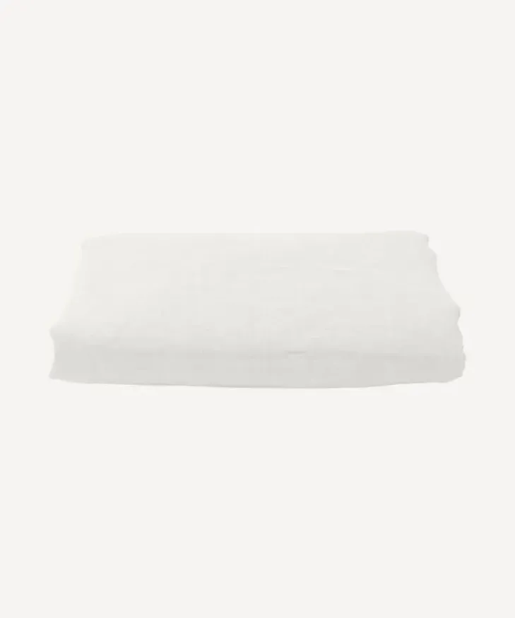 Best Emilie Linen Fitted Sheet Super King Ecru Bed Linen