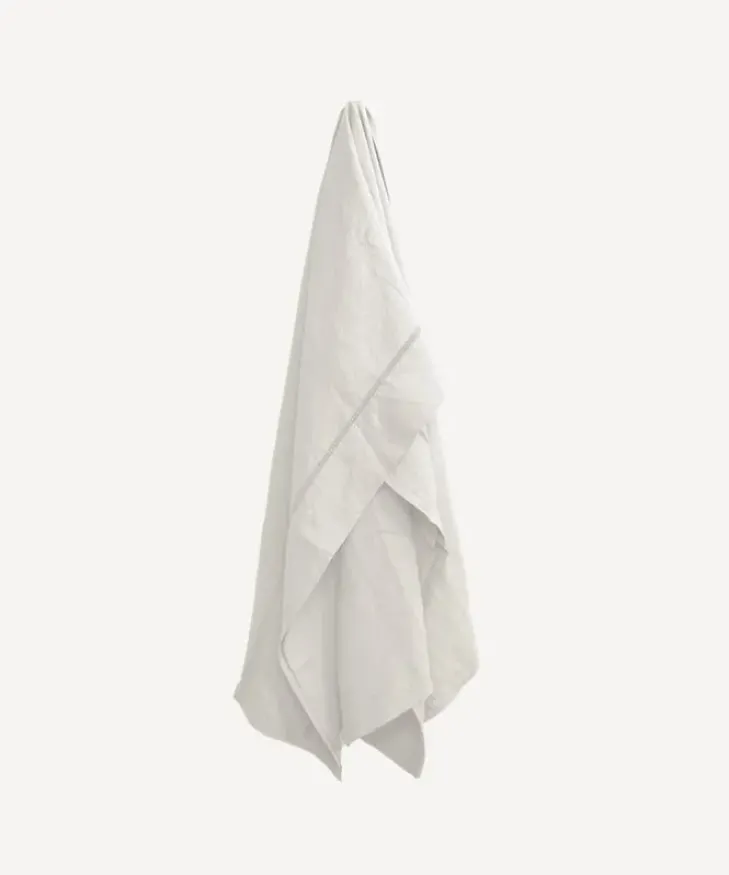 Best Emilie Linen Flat Sheet Super King Ecru Bed Linen
