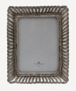 Online Fanned Rectangle Photo Frame Pewter Finish 5x7" Photoframes