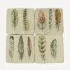 Hot Feather Resin Coasters (4PC) Placemats & Coasters