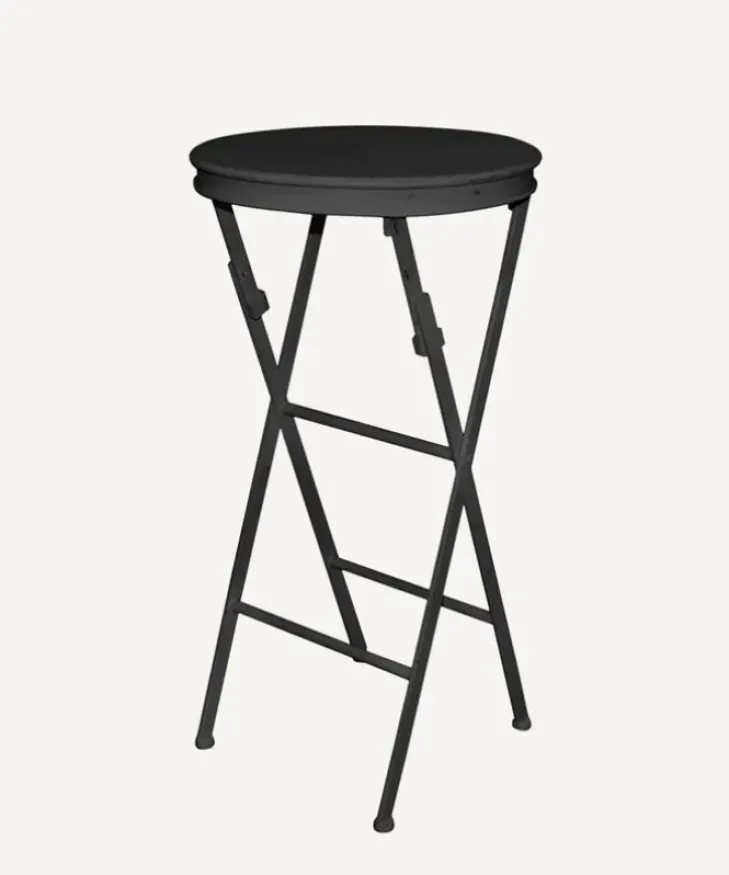 Outlet Folding Side Table Tall Black Tables - Coffee & Side
