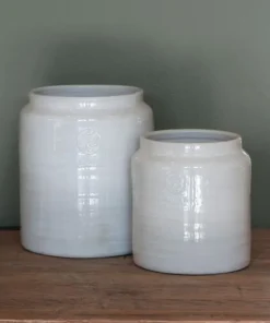 Sale Franco Rustic White Utensil Holder Large Kitchen & Dining Accessories