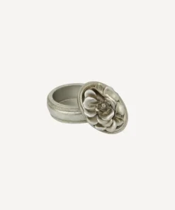 Outlet Gardenia Oval Trinket Box Dressing Table Accessories
