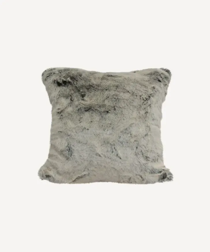 Discount Glacier Faux Fur Cushion Square Cushions