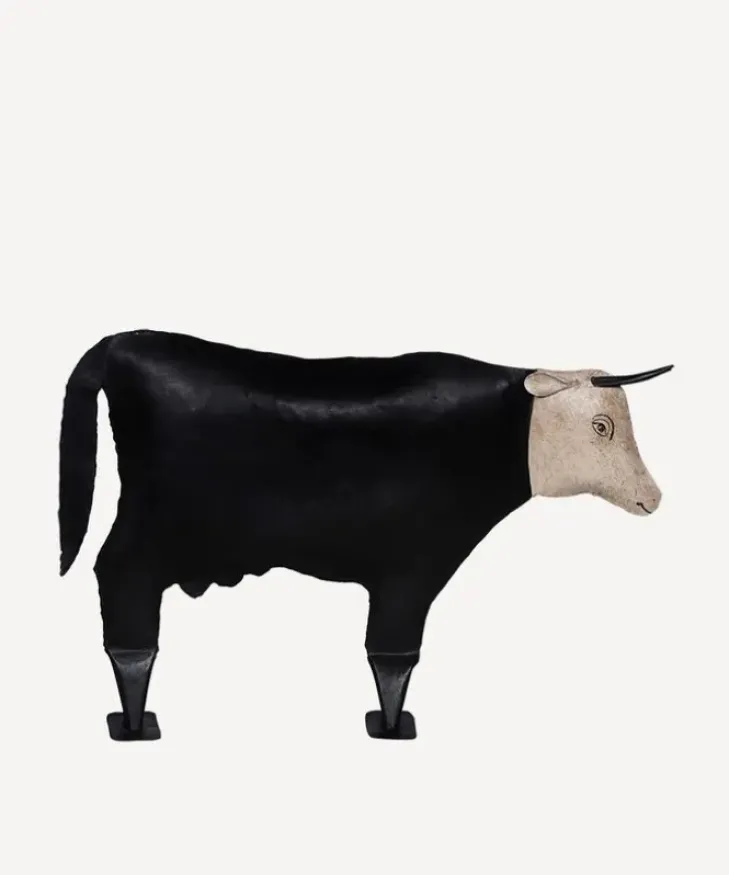 New Handpainted Cow Large Decorative Objects