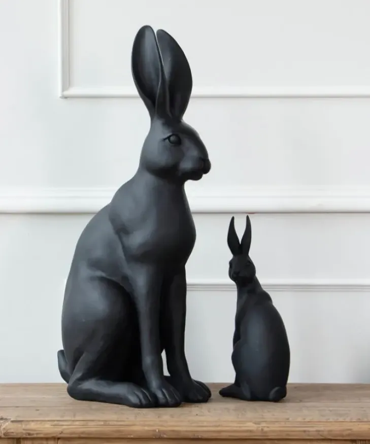 Clearance Harold the Hare Turning Black Decorative Objects