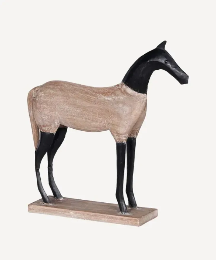 Hot Horse Décor Wood & Iron Decorative Objects