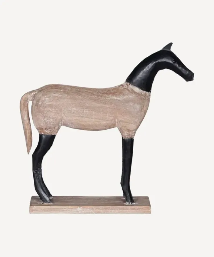 Hot Horse Décor Wood & Iron Decorative Objects