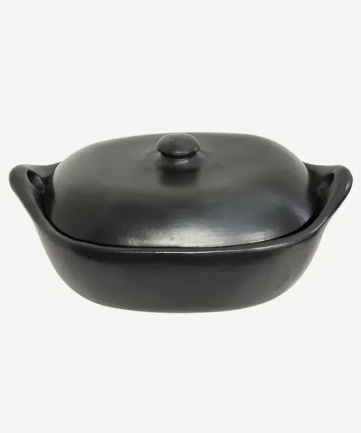 New La Chamba Rectangle Casserole Dish w/ Lid (Size 2) Cookware