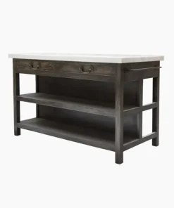 Outlet Lars Aged Black Kitchen Island Large Kitchen Islands