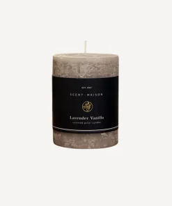 Clearance Maison Pillar Candle Lavender Vanilla 3x4" Candles