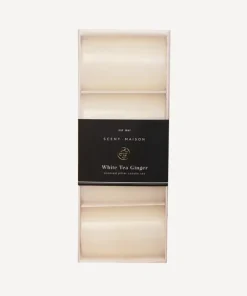 Best Maison Pillar Candle White Tea Ginger 2x3" (4PC) Candles