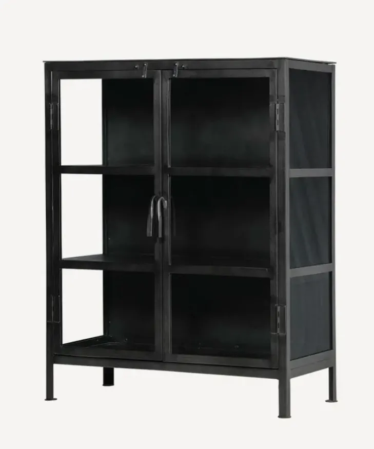 Outlet Monroe Short Glass Display Cabinet Shelving & Cabinets