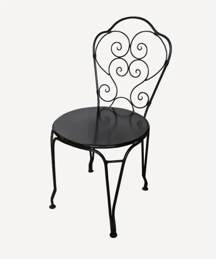 Clearance Paris Black Iron Chair Chairs – Dining