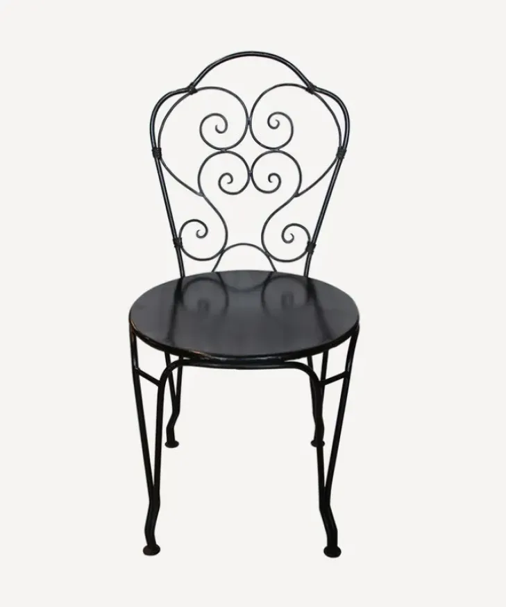 Clearance Paris Black Iron Chair Chairs – Dining