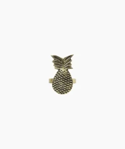 Discount Pineapple Napkin Ring Gold Kitchen & Dining Accessories