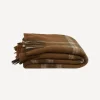 Online Plaid Brown Throw Throws & Blankets