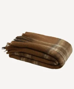 Online Plaid Brown Throw Throws & Blankets