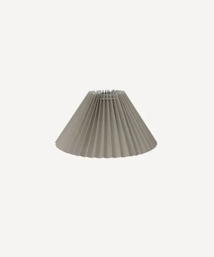 Best Pleated Linen Shade 26cmD Taupe Lampshades