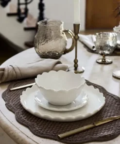 Clearance Rena Quilted Placemat Brown Placemats & Coasters
